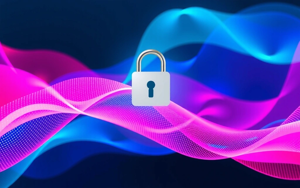 Secure online shopping illustration